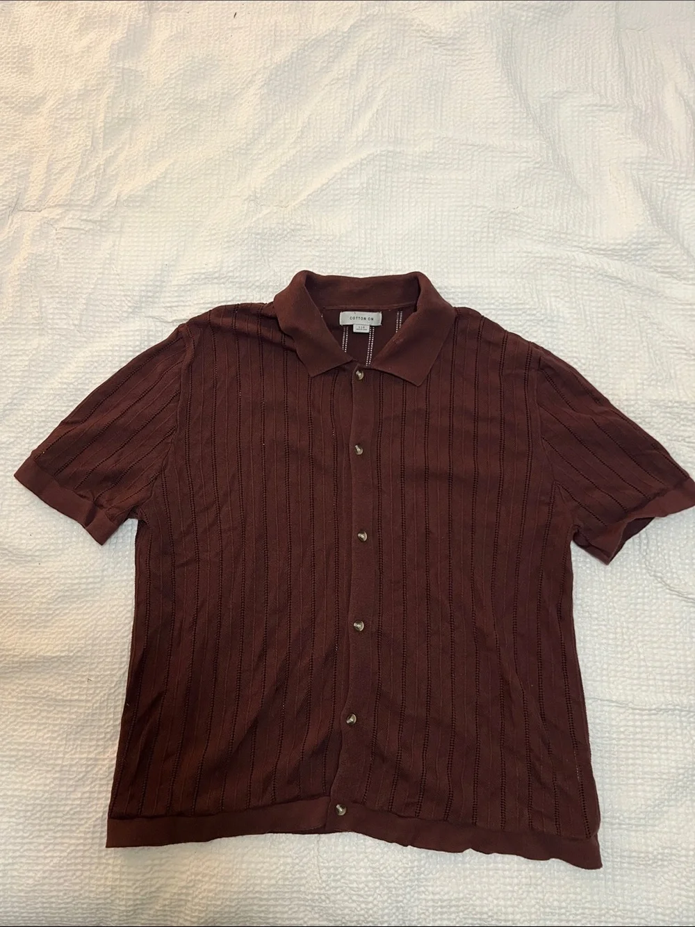 J. Crew Short-Sleeve Knit Polo — Dark Brown